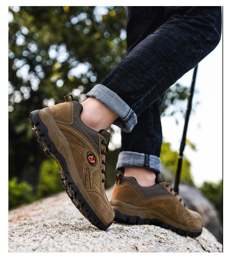 Winter Hiking Shoes Lightweight Non Slip Warm Outdoor Low Top Sneakers