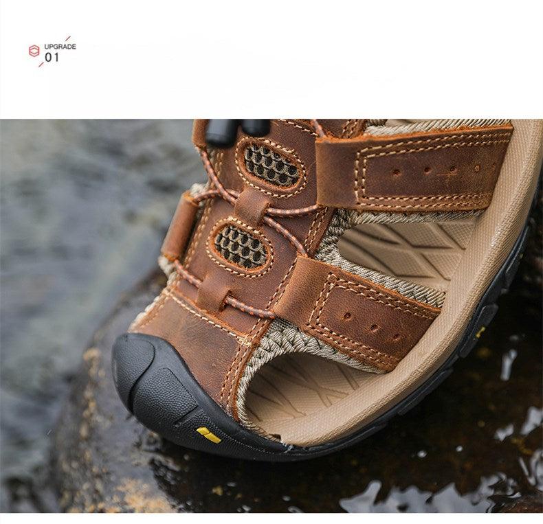 Men’s Breathable Closed Toe Sandals Beach Hiking Aqua Water Shoes