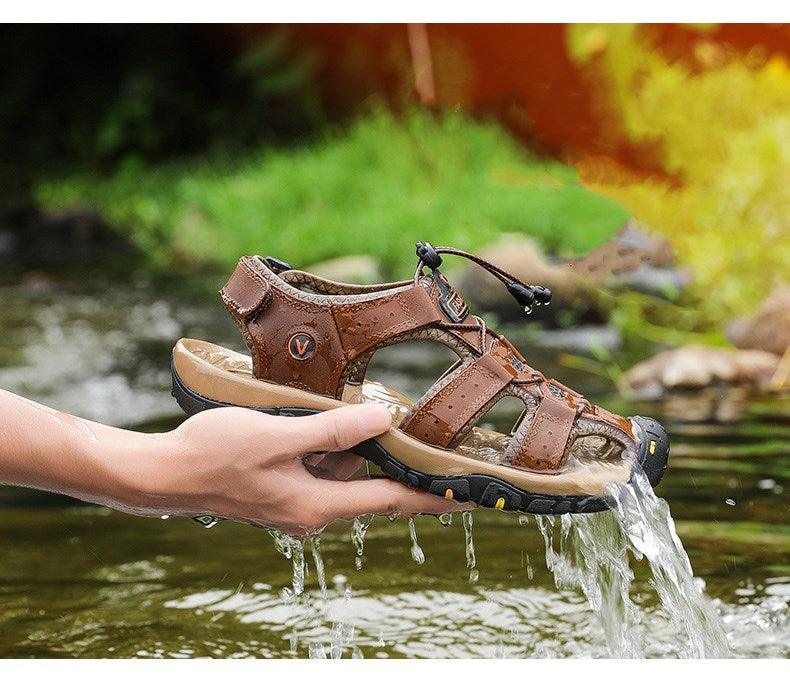 Men’s Breathable Closed Toe Sandals Beach Hiking Aqua Water Shoes
