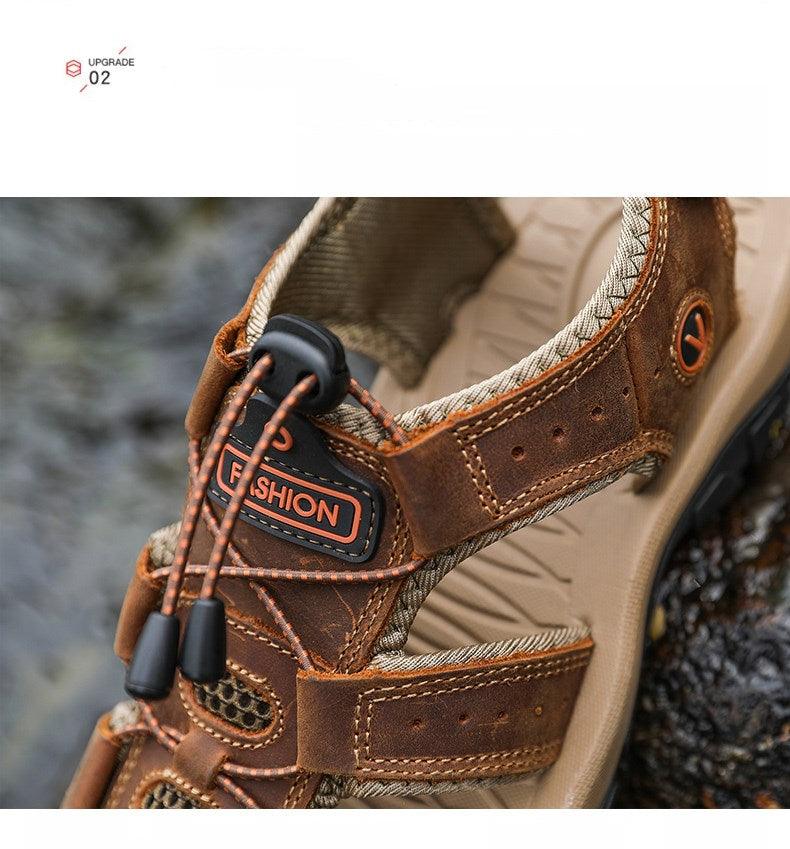 Men’s Breathable Closed Toe Sandals Beach Hiking Aqua Water Shoes