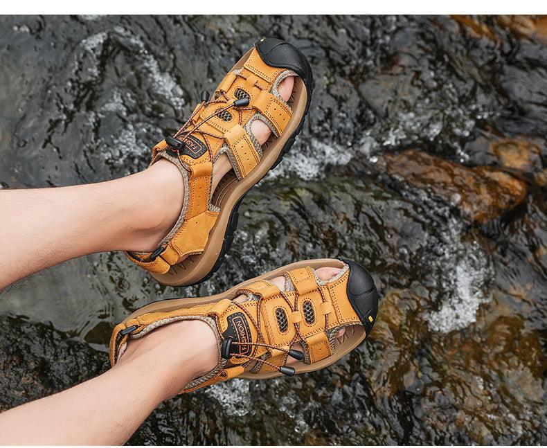 Men’s Breathable Closed Toe Sandals Beach Hiking Aqua Water Shoes