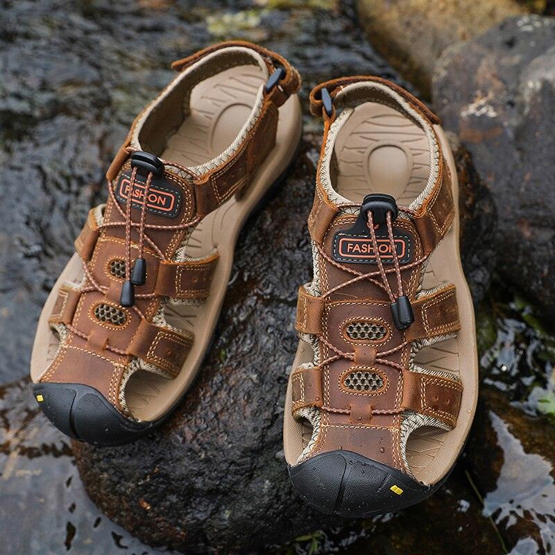 Men’s Breathable Closed Toe Sandals Beach Hiking Aqua Water Shoes