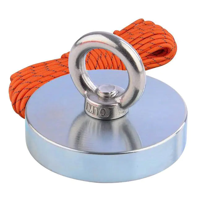 Heavy Duty Fishing Magnet Rope Strong Recovery Retrieval Outdoor Tool