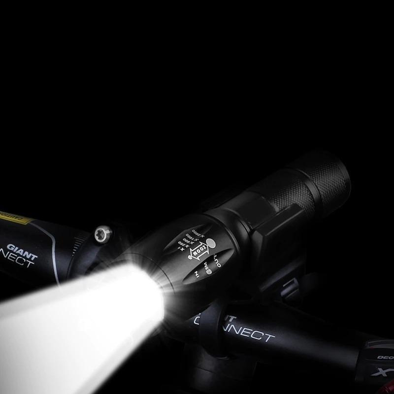 Waterproof Z45 Led Flashlight Ultra Bright Waterproof MINI Torch T6/L2/V6 zoomable 5 Modes 18650 rechargeable Battery for camping tactica Led Mini Water-Resistant Torch Light For Indoor & Outdoor Camping Hiking Accessories Gear