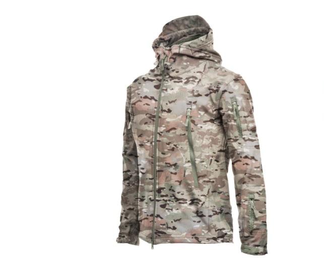 Big Size Camouflage Tactical Jacket Waterproof Warm Hooded Windbreaker Men Coat