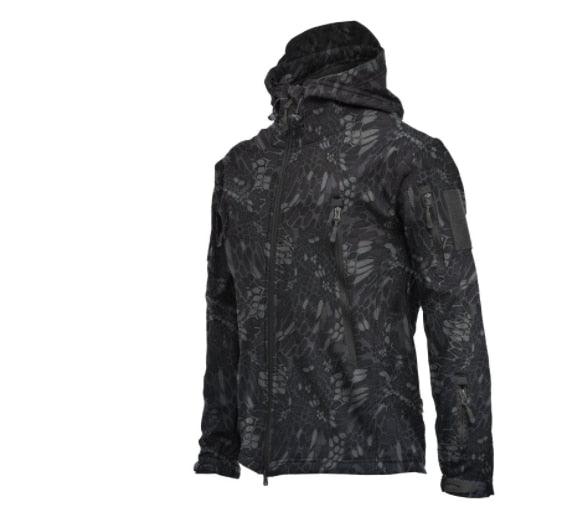 Big Size Camouflage Tactical Jacket Waterproof Warm Hooded Windbreaker Men Coat