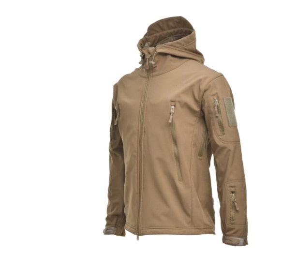 Big Size Camouflage Tactical Jacket Waterproof Warm Hooded Windbreaker Men Coat