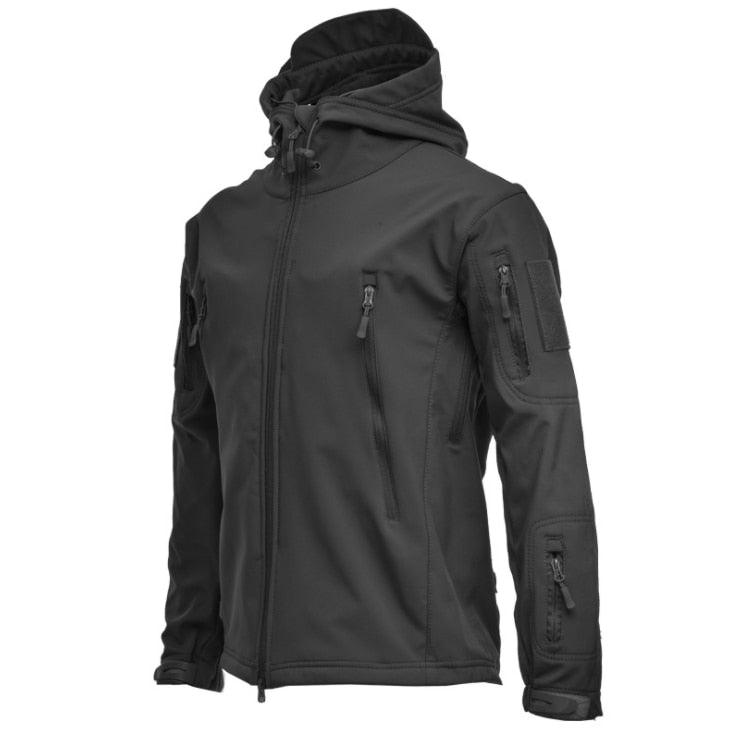 Big Size Camouflage Tactical Jacket Waterproof Warm Hooded Windbreaker Men Coat