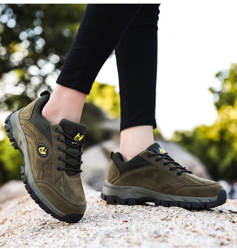 Winter Hiking Shoes Lightweight Non Slip Warm Outdoor Low Top Sneakers