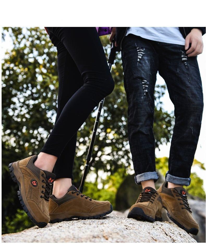 Winter Hiking Shoes Lightweight Non Slip Warm Outdoor Low Top Sneakers
