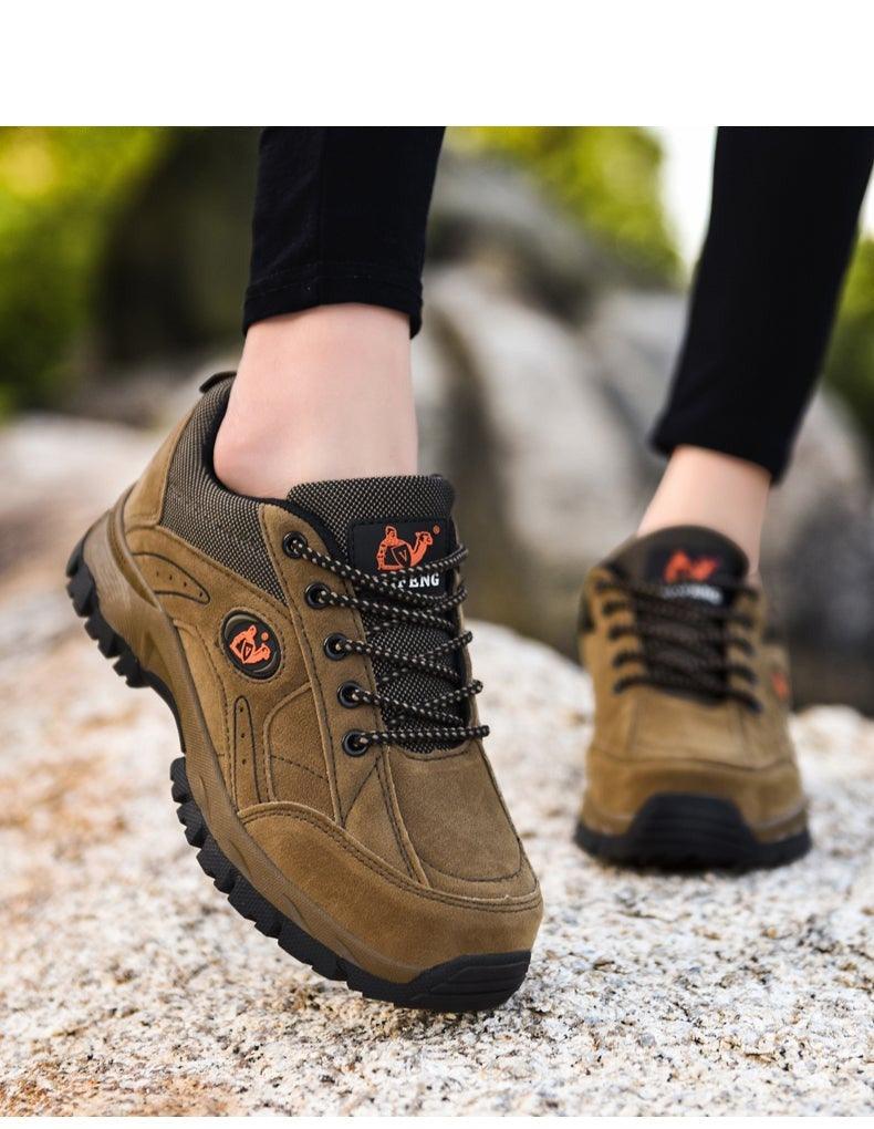 Winter Hiking Shoes Lightweight Non Slip Warm Outdoor Low Top Sneakers