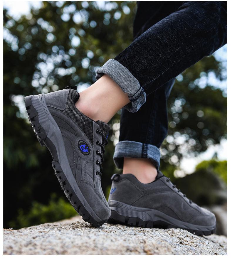 Winter Hiking Shoes Lightweight Non Slip Warm Outdoor Low Top Sneakers